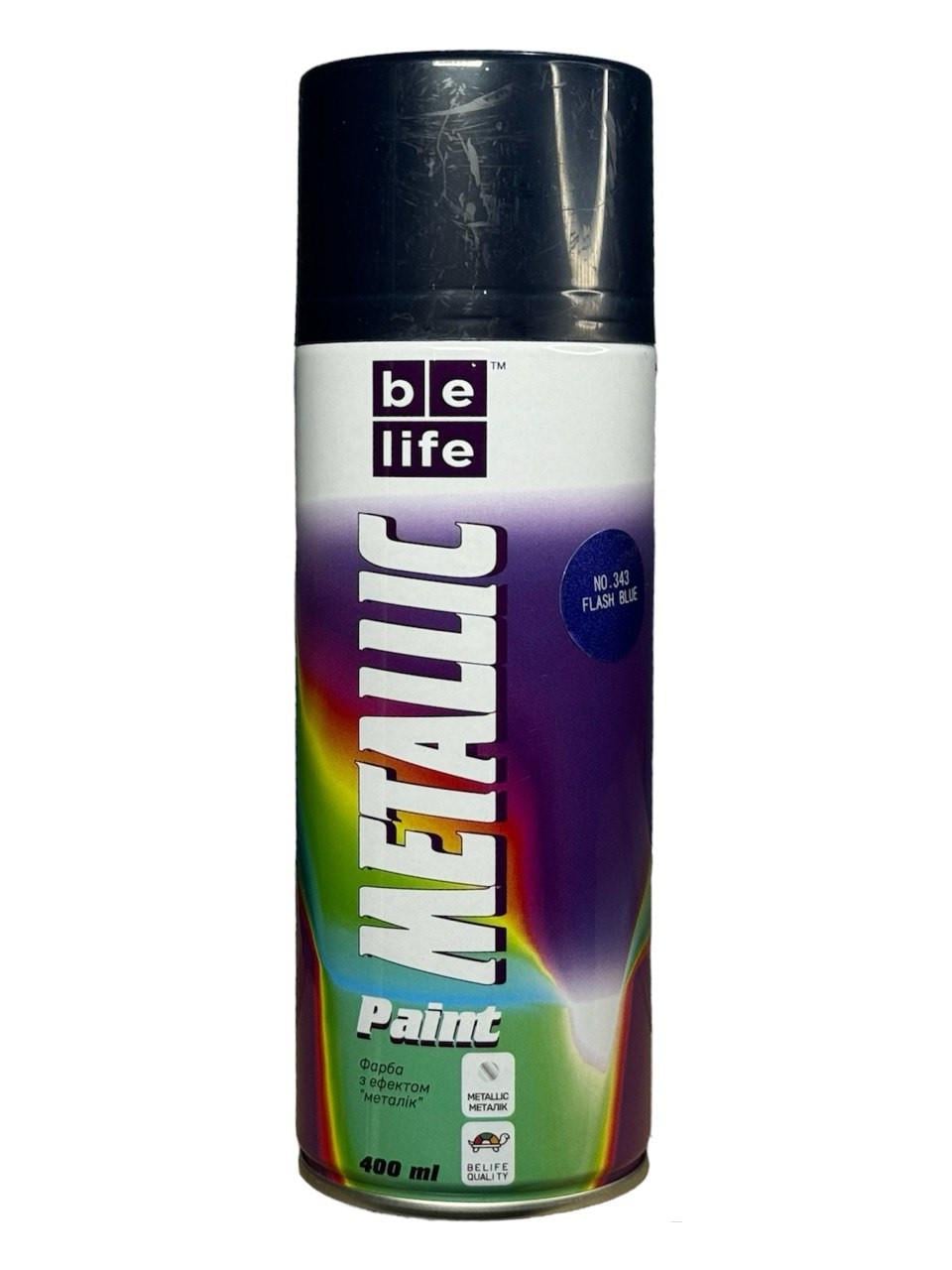 Аэрозольная краска Belife Metallic Paint 400 мл 343 Синий (65009522) Аэрозольная краска Belife Metallic Paint 400 мл 343 Синий (65009522)
