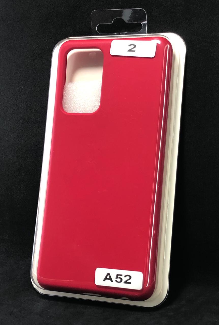 Чехол для телефона Samsung A52 Silicone FULL №2 Rose red (4you)