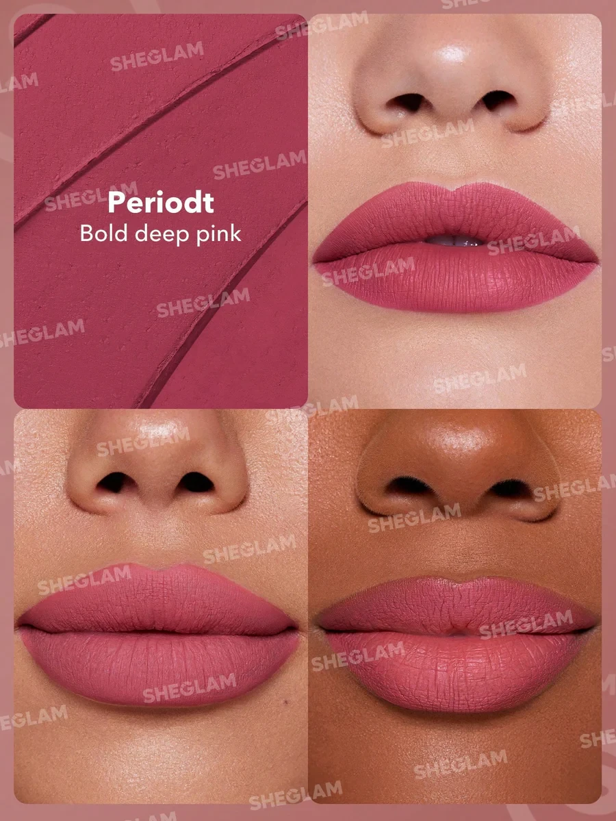 Помада губная глянцевая SHEGLAM Dynamatte Boom Long-lasting Matte Lipstick-Periodt - фото 2