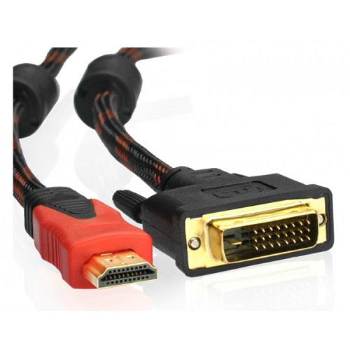 Кабель з обплетенням Value HDMI M-DVI 24M 3 м Чорний (B00578)