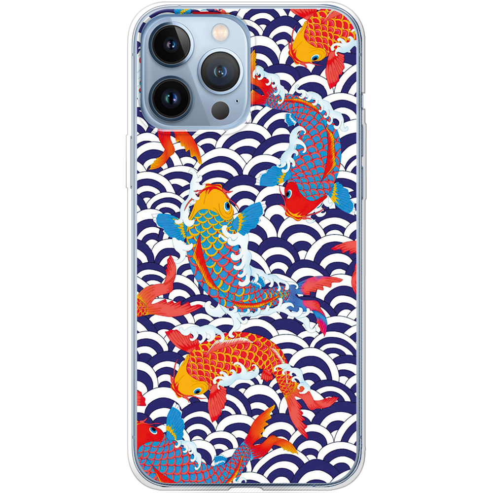 Чехол BoxFace iPhone 13 Pro Koi Fish Прозрачный силикон (43365-up2477-43365)