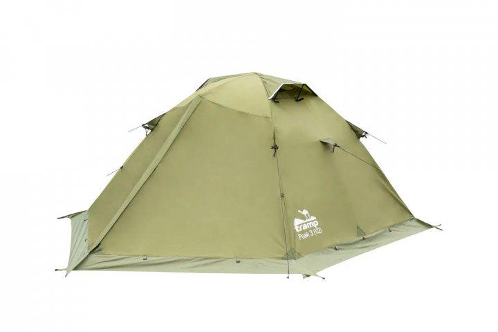 Палатка Tramp Peak 3 V2 трехместная туристическая 360х220х120 см (TRT-026-green) - фото 2