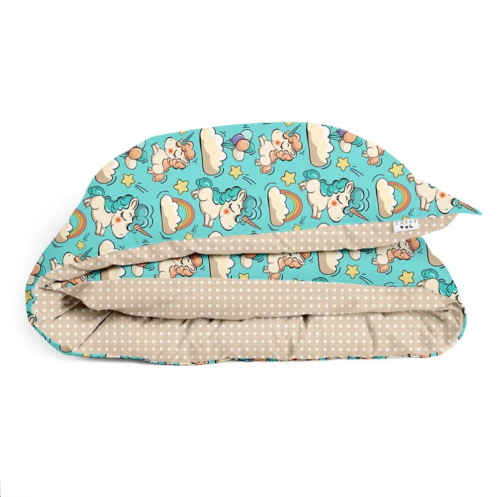 Пододеяльник детский Cosas Unicorn Mint 110х140 см (4822055485771)