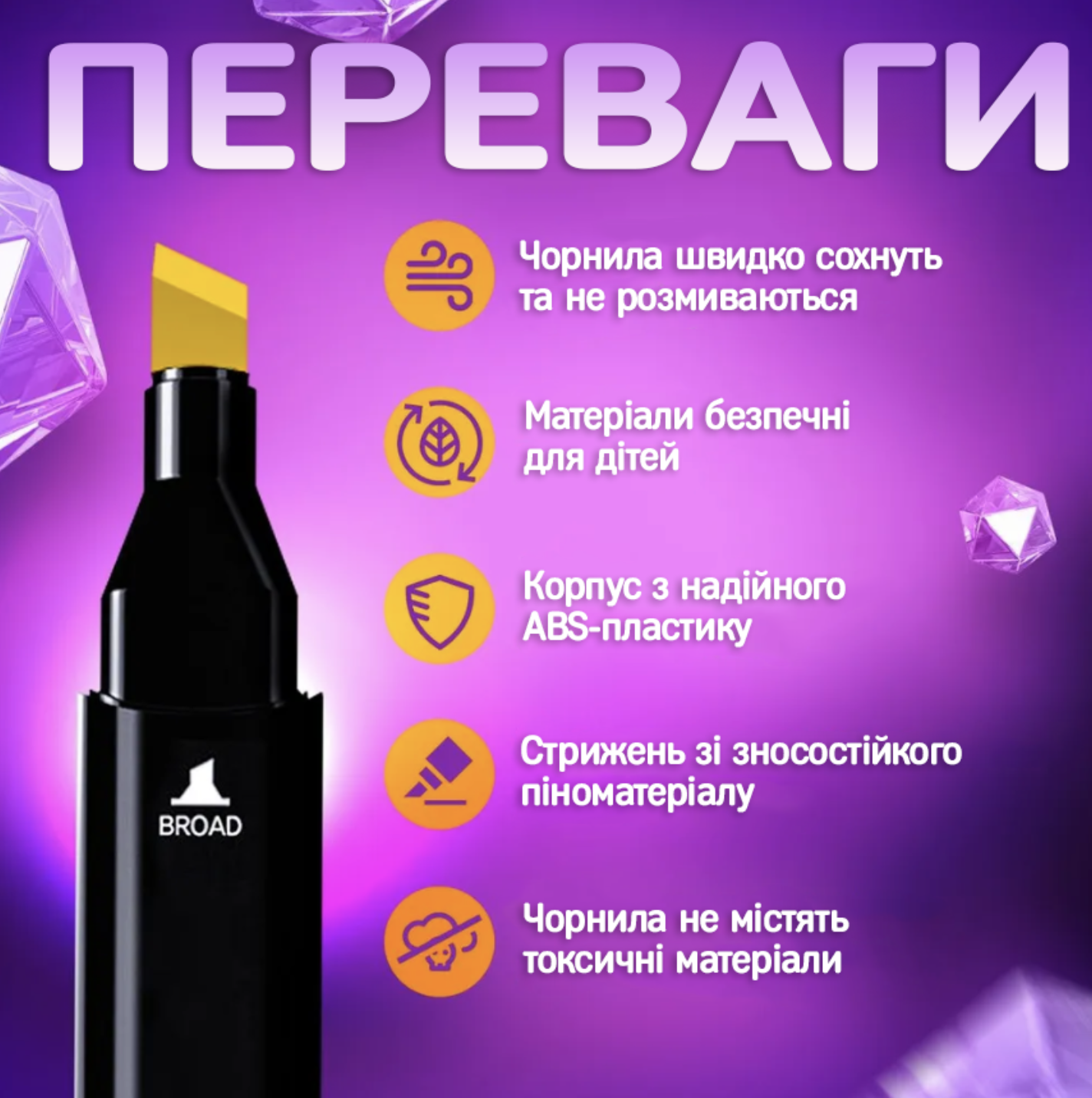 Набір маркерів Sketchmarker 24 шт. в сумці Різнокольоровий (Е500080) - фото 6 Набір маркерів Sketchmarker 24 шт. в сумці Різнокольоровий (Е500080) - фото 6