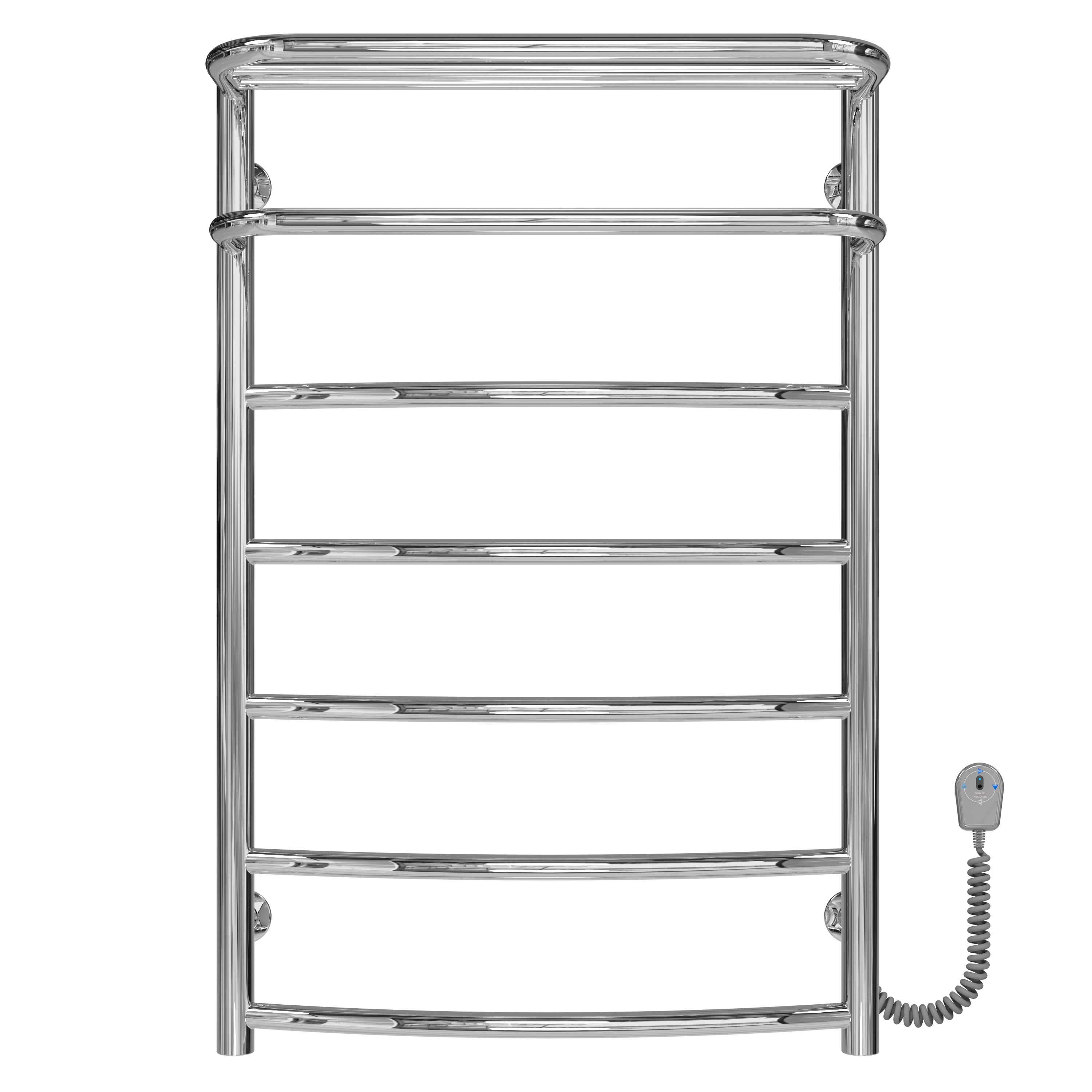 Полотенцесушитель электрический Deffi Отель П7 EF16 правое подключение нержавеющая сталь 500х800 мм Хром (C.OD.80.50.7.E.C.R.5)