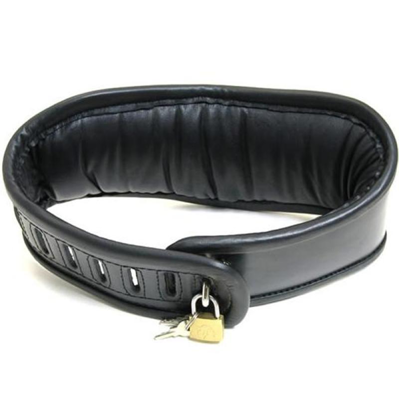 Ошейник мягкий Premium Padded Leather Short Curved Posture Collar Черный (36665658)