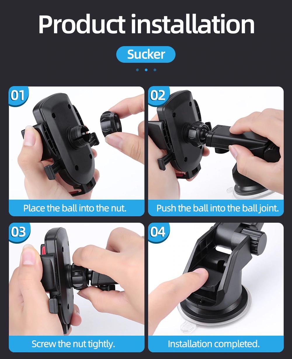 Автотримач Joyroom JR-OK3 для телефонів на присосці - фото 6 Автотримач Joyroom JR-OK3 для телефонів на присосці - фото 6