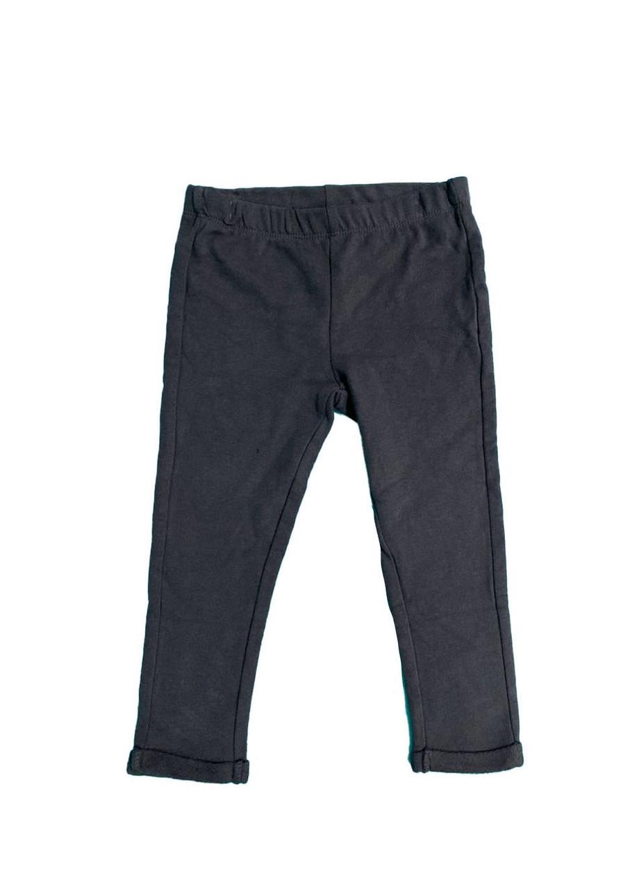 Штаны детские OVS утепленные хлопковые 2-3 года 92 см Темно-серый (2081861346)