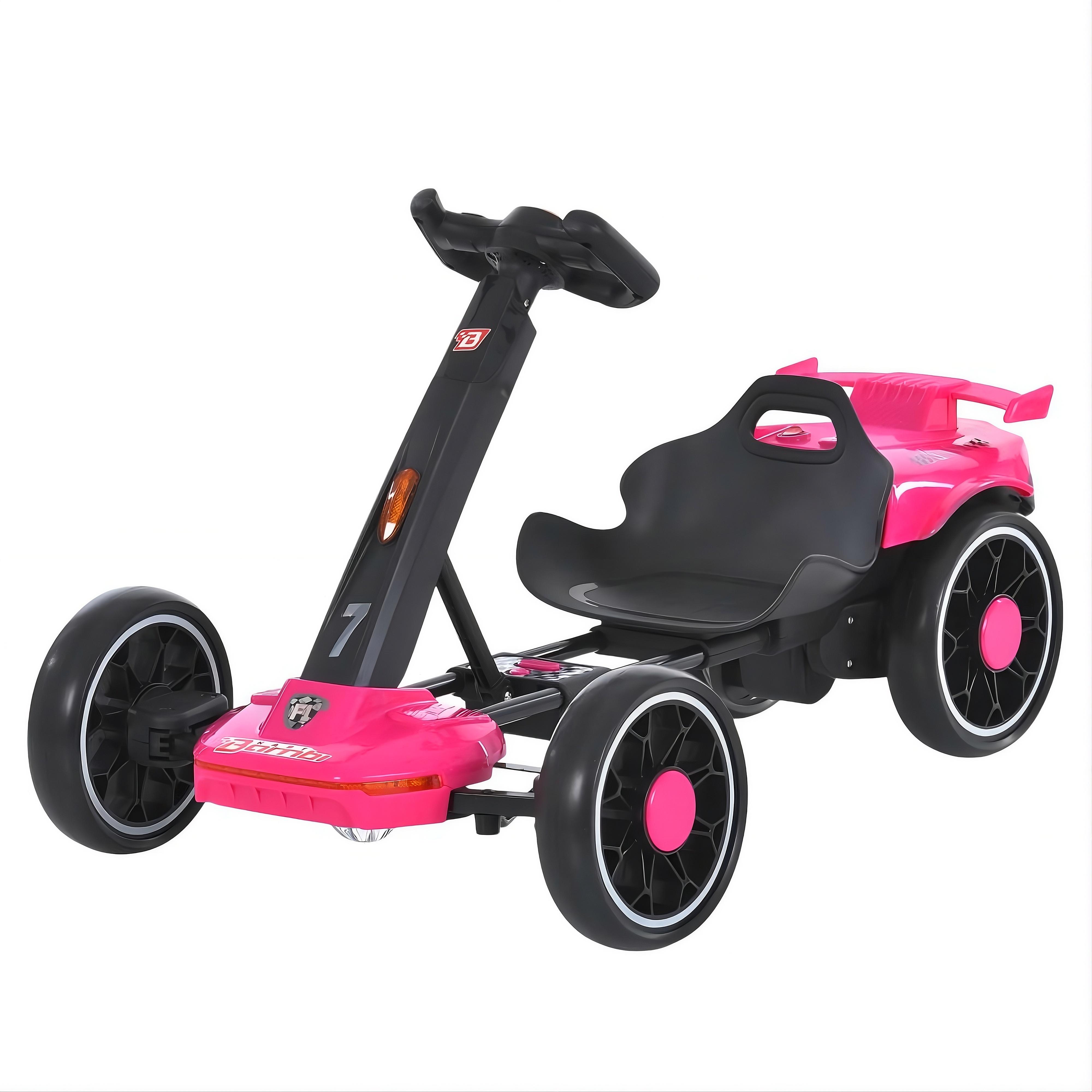 Электрокарт детский Bambi Kart M 6145 A EBR-8 2 мотора 35W пульт 2,4G Bluetooth EVA колеса/музыка и светло Розовый (33153269)