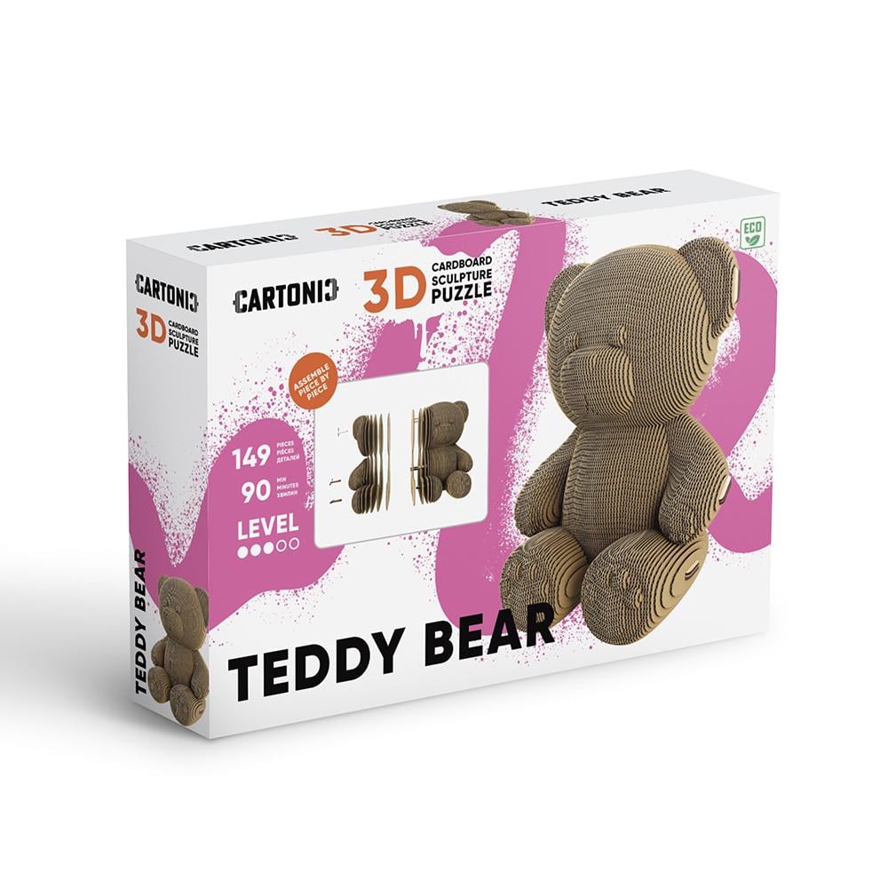 Пазл картонный 3D Cartonic Медведь Teddy Bear 149 деталей