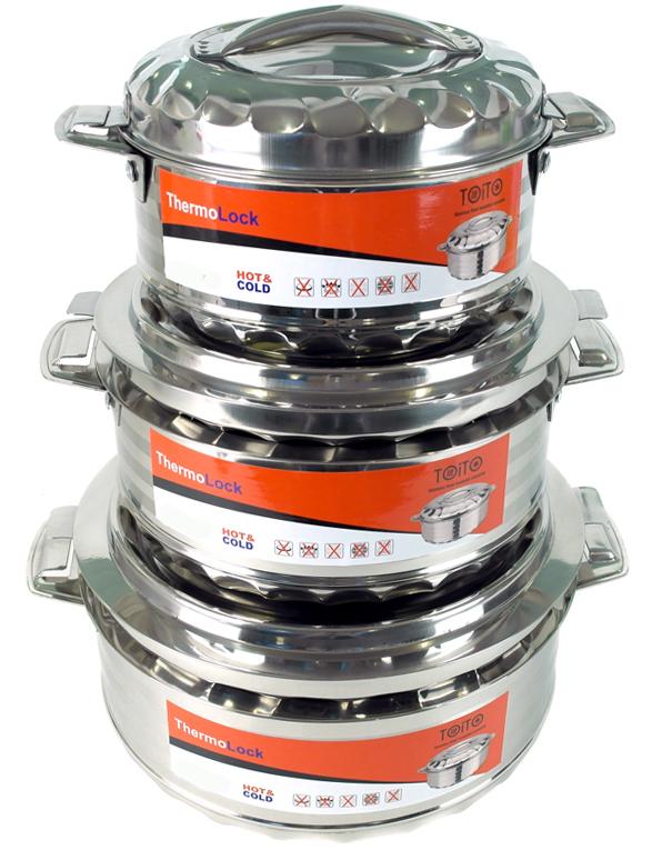Набор 3 термо-кастрюли TOiTO Hot&Cold 2,5 л/3,5 л/5 л