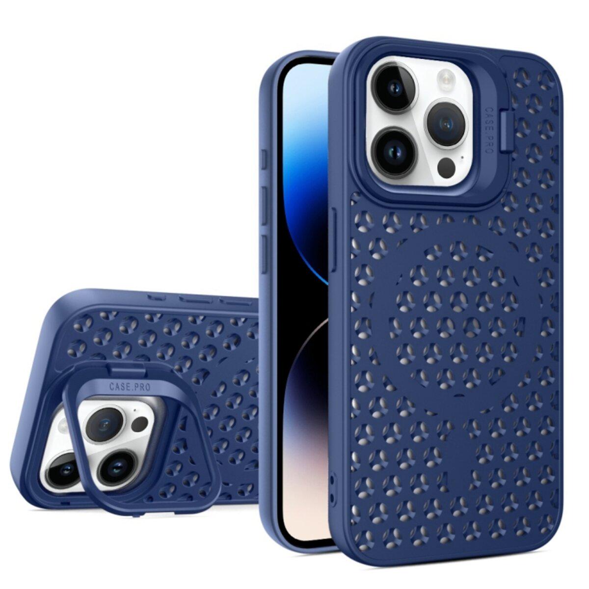 Противоударный чехол с подставкой Cosmic Grater Stand for Apple iPhone 14 Pro Max Blue