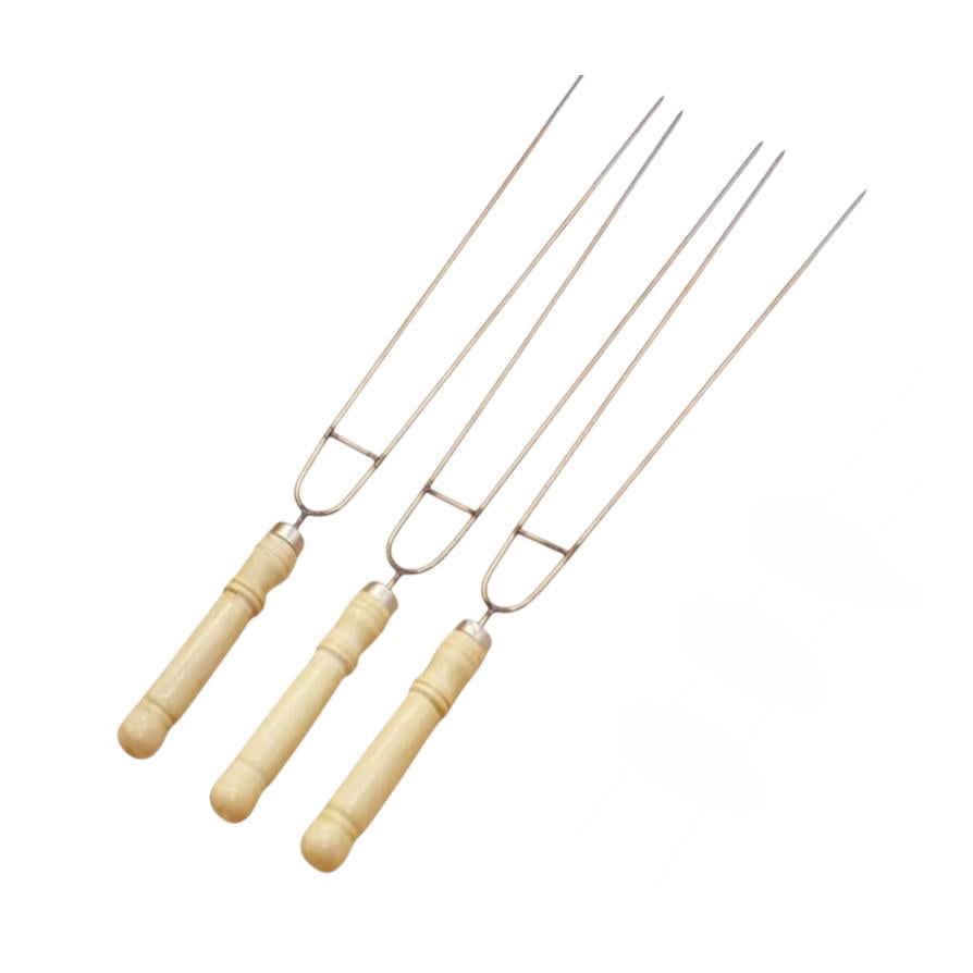 Набір шампурів подвійних з нержавіючої сталі 3 шт./2,5 мм/43 см (LM-724-50)