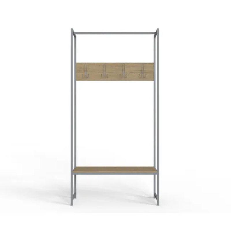 Вешалка модульная напольная Ferrum-decor Трелис 12 ДСП 16 мм 180x90x38 см Серый/Дуб Сонома (FRD-104322)