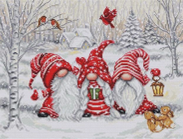 Набір для вишивання хрестиком Luca-S BU5050 Три ельфи в лісі (BU5050)