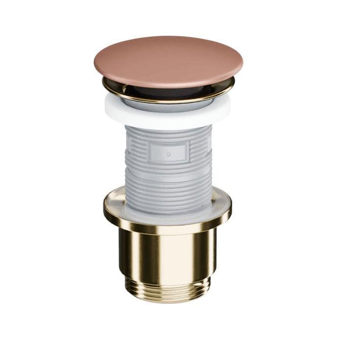 Клапан донный Excellent Design Click-Clack 1 1/4" для умывальника и биде Коричневый матовый (ARIN.1485.K.01.TEMGL) Клапан донный Excellent Design Click-Clack 1 1/4" для умывальника и биде Коричневый матовый (ARIN.1485.K.01.TEMGL)