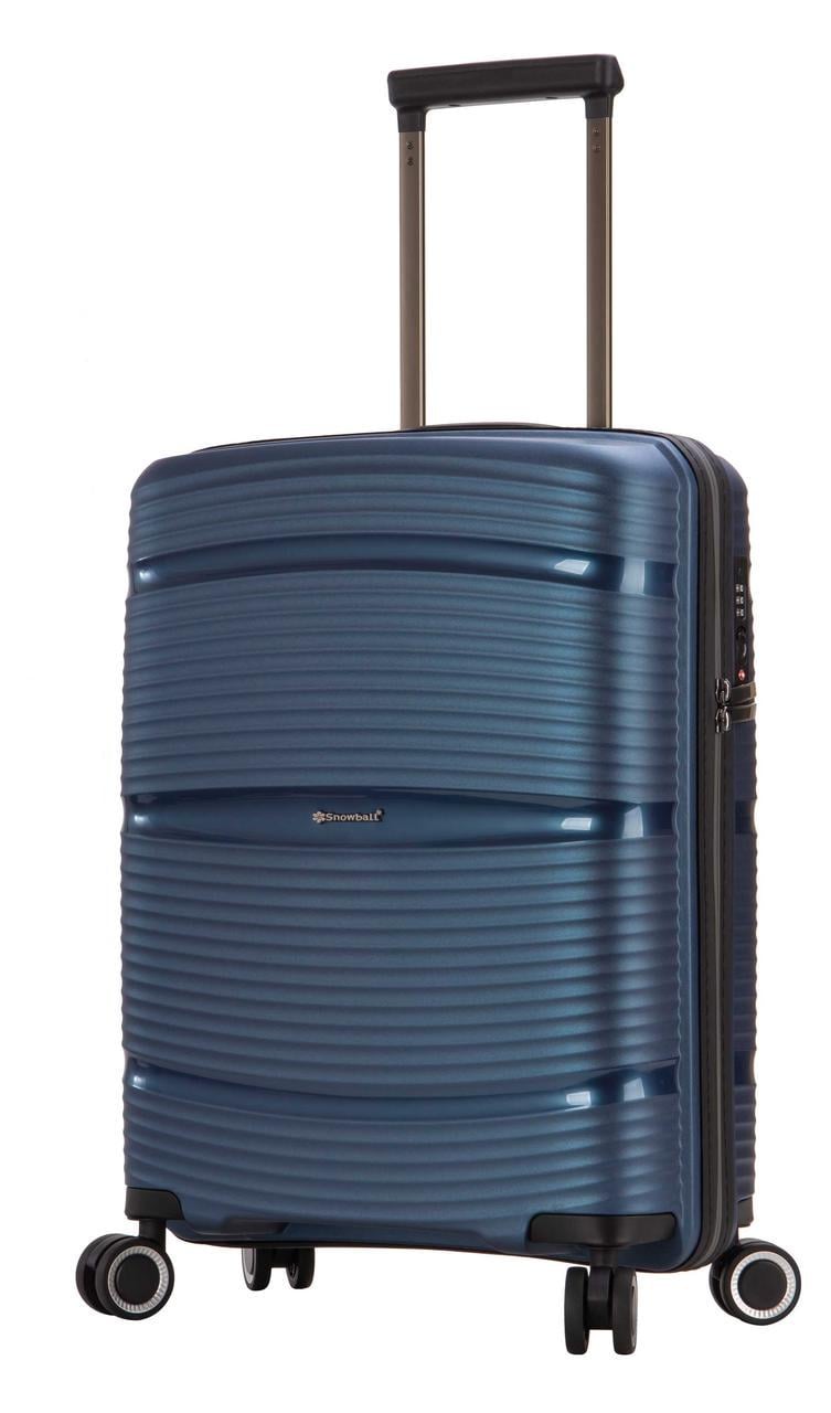 Чемодан Snowball94103 полипропилен 65 л средний 67х45х26 см Синий