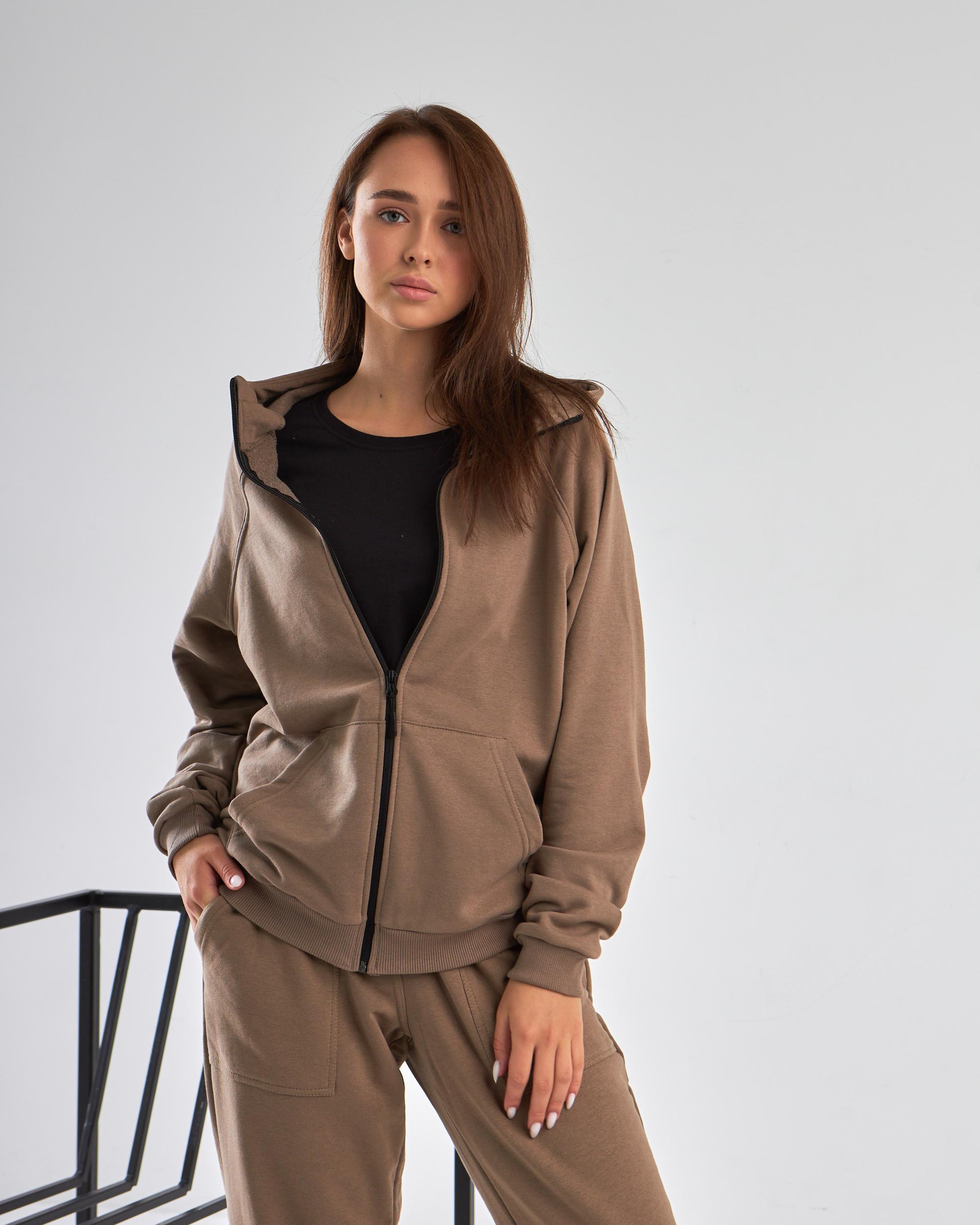 Спортивный костюм женский р. 46 Капучино (14605060) - фото 6 Спортивный костюм женский р. 46 Капучино (14605060) - фото 6