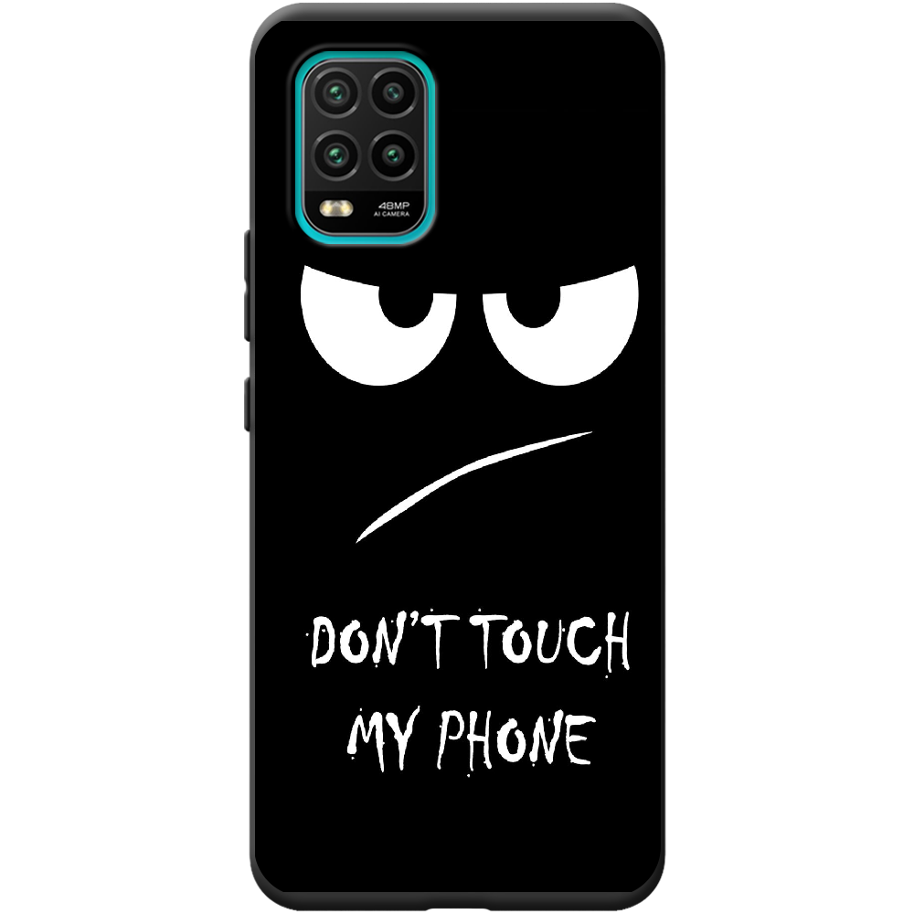 Чехол с рисунком Boxface Xiaomi Mi 10 Lite Don't Touch my Phone Черный силикон (39438-up535-41940)