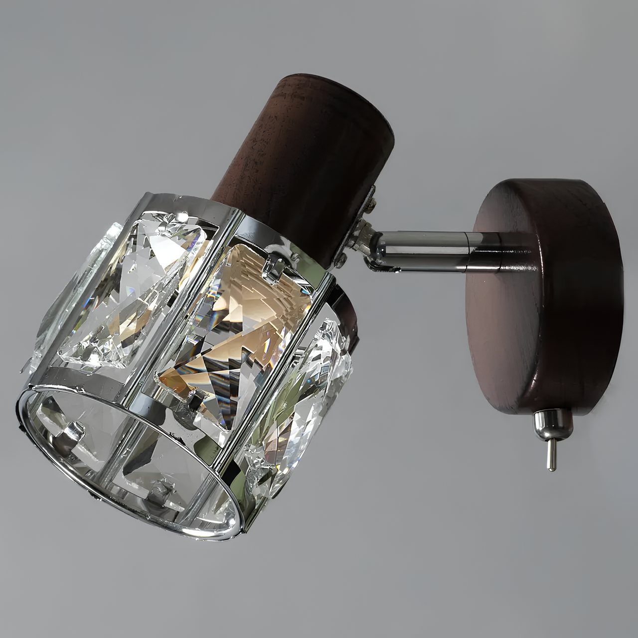 Бра Svet настенный с поворотным плафоном под лампу Е14 с выключателем Коричневый (C47-1 CRG) Бра Svet настенный с поворотным плафоном под лампу Е14 с выключателем Коричневый (C47-1 CRG)