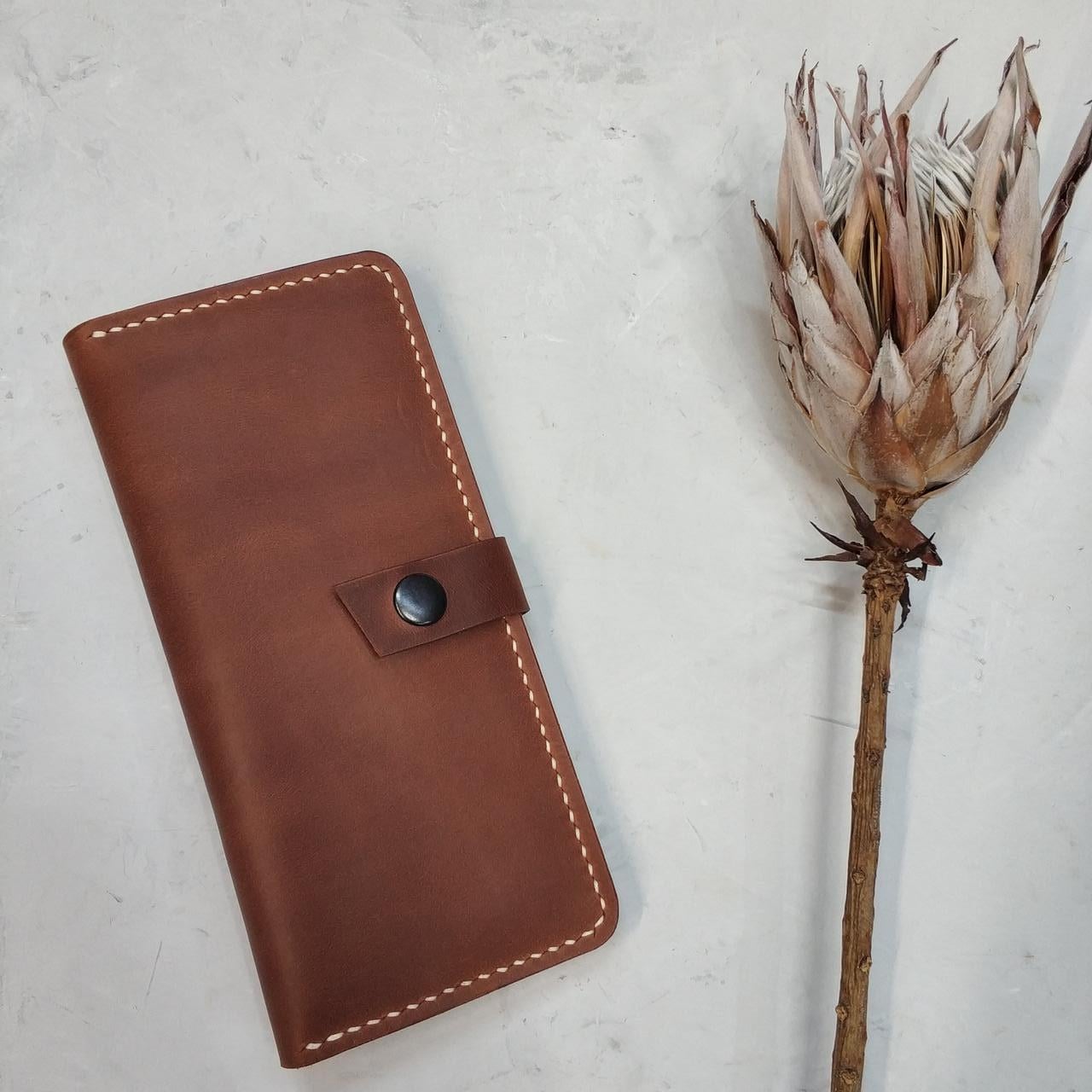 Кошелек женский кожаный Stedley leather Карен Коричневый (30640512)