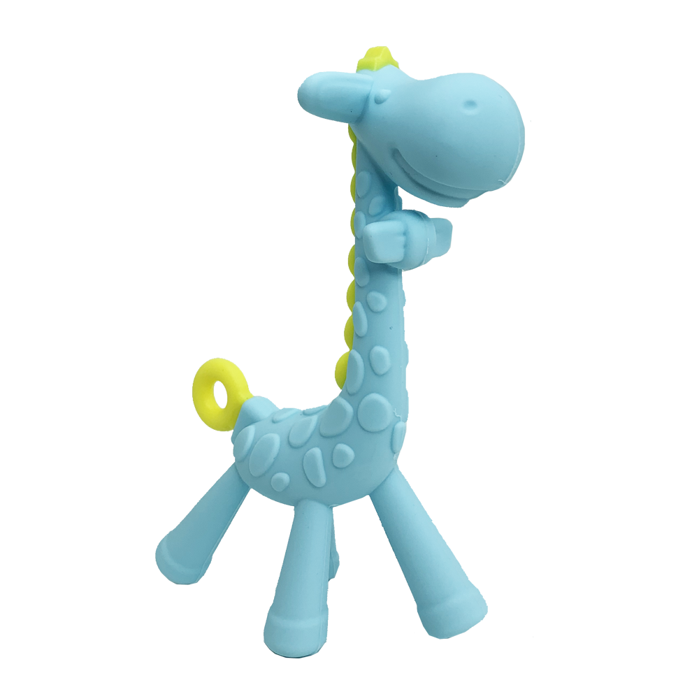 Прорезыватель для зубов Жираф в футляре Голубой (25428361) - фото 1 Прорезыватель для зубов Жираф в футляре Голубой (25428361) - фото 1