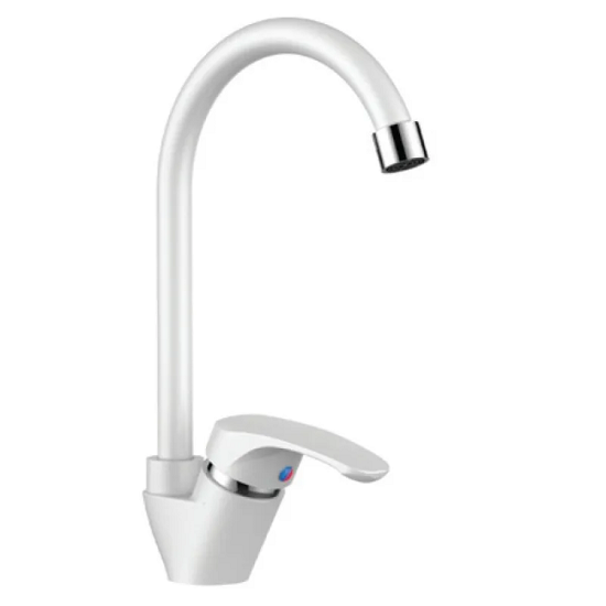 Смеситель для кухни однорычажный PLAMIX Afina-011 White (PM0686)