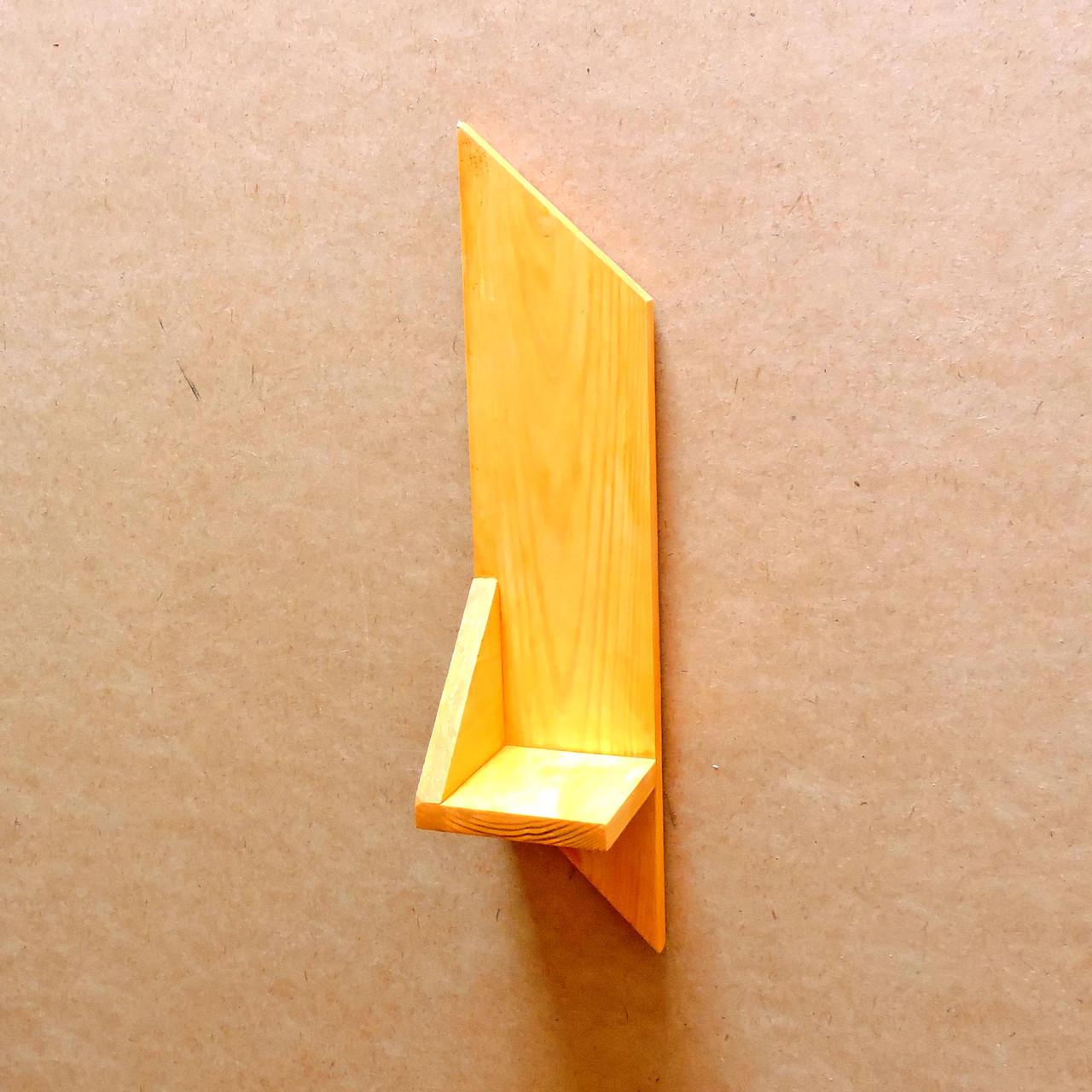 Полка настенная из дерева Эмпайр правая Карри (НСП-100103)