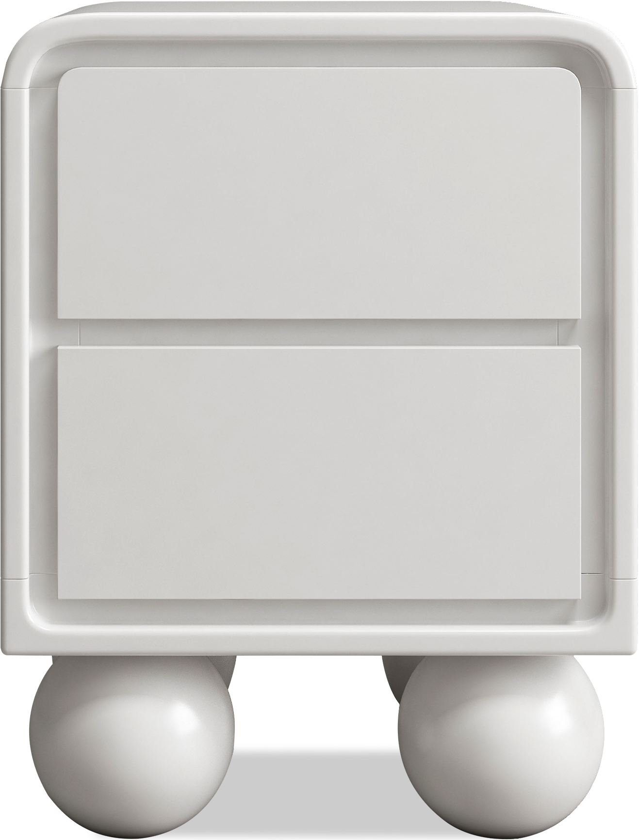 Тумбочка приліжкова Acorn 2 ящика Silk white (15082)