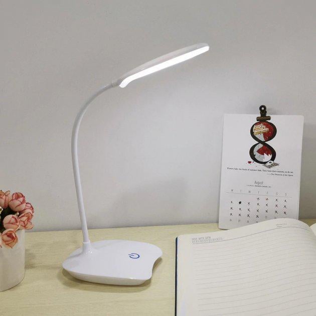 Настольная лампа LED Lamp KL-95BB с сенсором включения Белый (DR014765) - фото 1