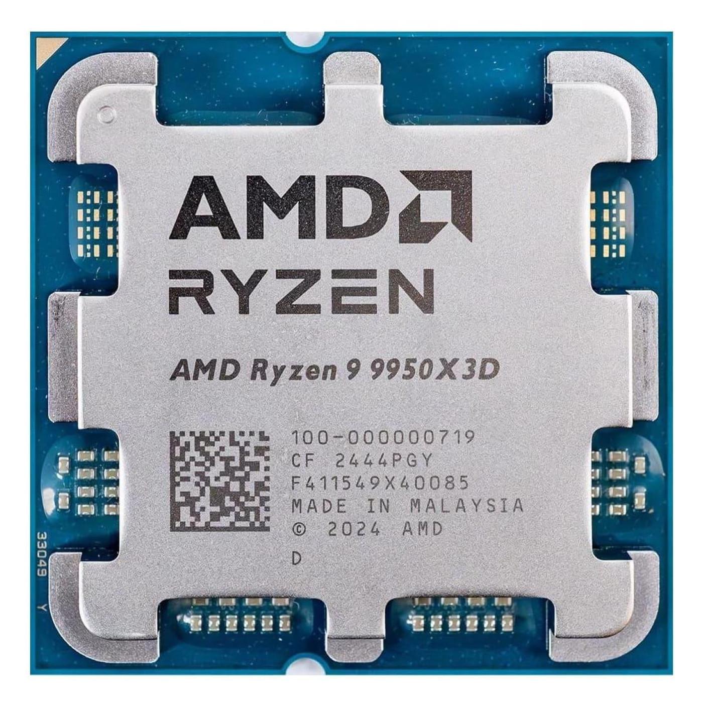 Процессор AMD Ryzen 9 9950X3D sAM5 4,3 ГГц 16C/32T 170W WOF (100-100000719WOF)