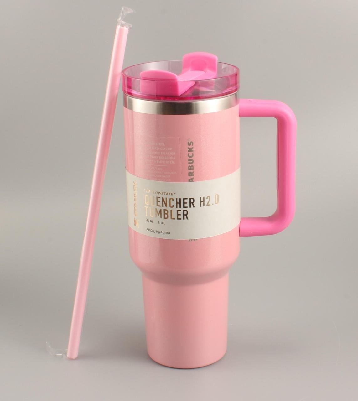 Термочашка Stanley Quencher H2.0 Tumbler из нержавеющей стали 1,18л Rose Quartz (KT6007812)