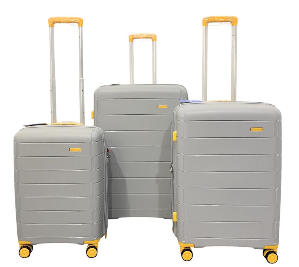 Комплект чемоданов Snowball 20303 Серебряный (31706442)