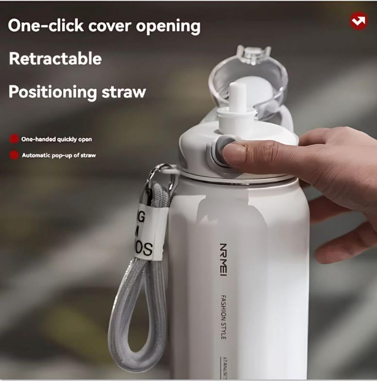 Термос NRMEI з нержавіючої сталі 316 герметичний не містить BPA 1500 мл Білий (2819609357) - фото 7 Термос NRMEI з нержавіючої сталі 316 герметичний не містить BPA 1500 мл Білий (2819609357) - фото 7