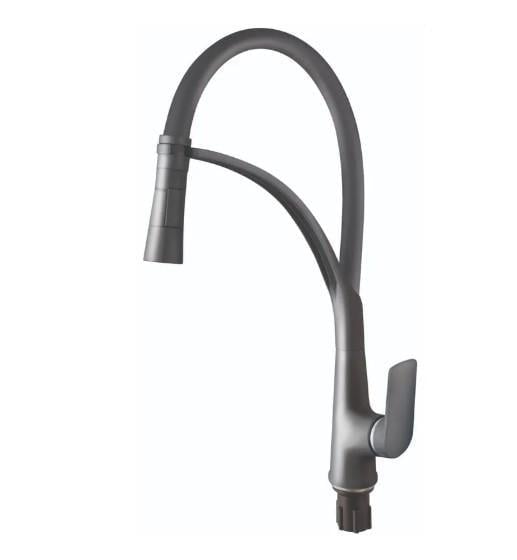 Смеситель для кухни PLAMIX Lucas-017 SET Graphite Refl Grey (PM0723)