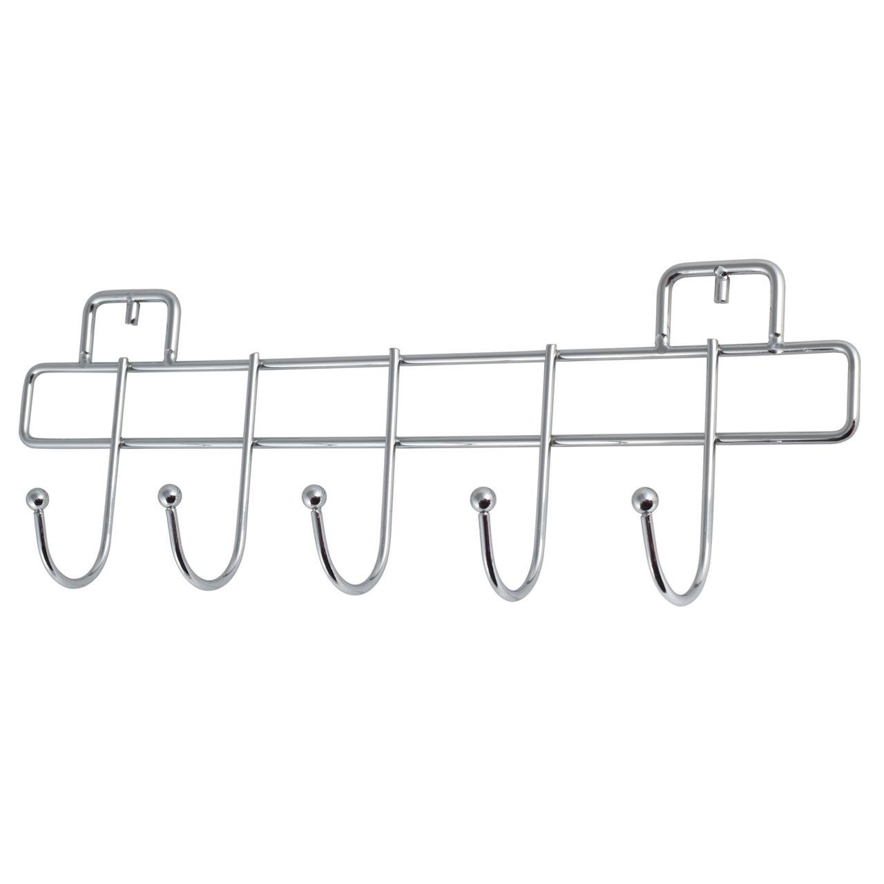 Вішалка SMART STICKER Besser КМ-0177 із хромованої сталі з 5 гачками із кріпленням 31,5х4,5х8,5 см Сталевий (150-84-0177) Вішалка SMART STICKER Besser КМ-0177 із хромованої сталі з 5 гачками із кріпленням 31,5х4,5х8,5 см Сталевий (150-84-0177)