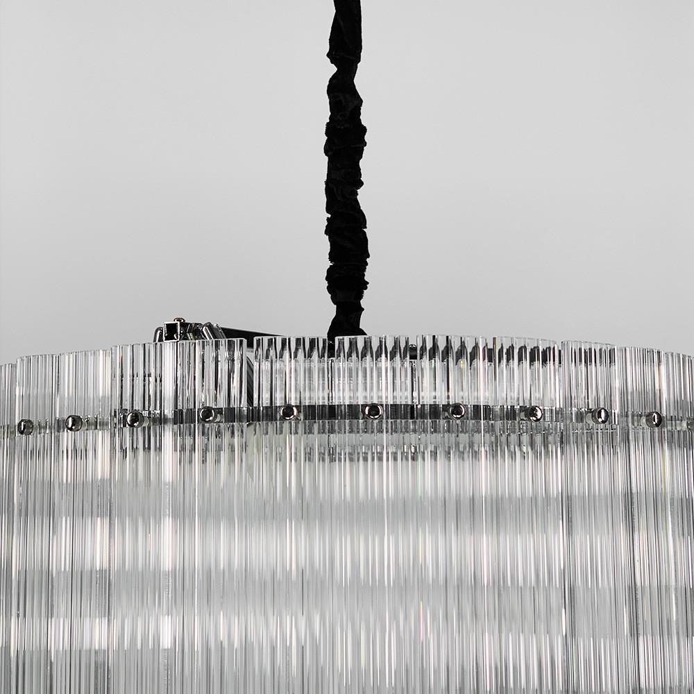 Люстра кришталева кругла із сріблом Ø 80 см (MJ 99-800 CH) - фото 6 Люстра кришталева кругла із сріблом Ø 80 см (MJ 99-800 CH) - фото 6