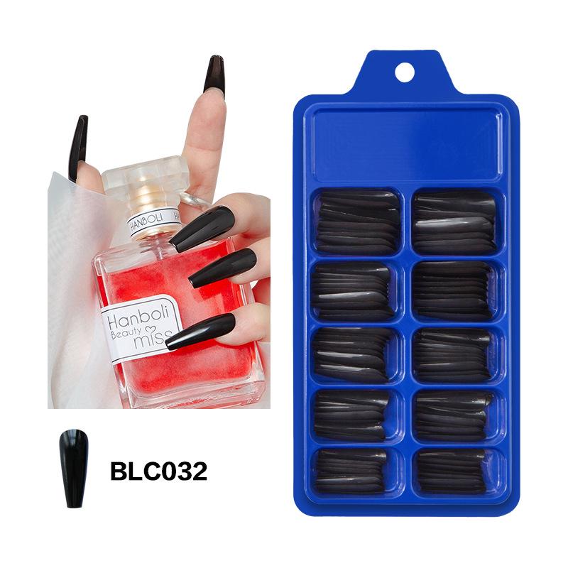 Накладные ногти Bananahall BLC032 Балерина 100 шт. Черный (A9945) - фото 2 Накладные ногти Bananahall BLC032 Балерина 100 шт. Черный (A9945) - фото 2