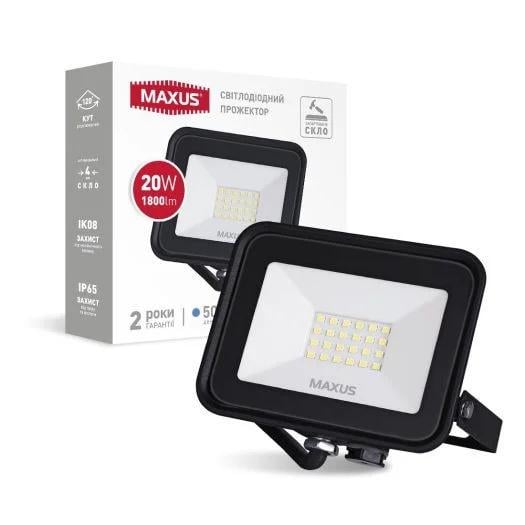 Прожектор світлодіодний Maxus 1-MFL-04-2050 20W 5000K (27803330)