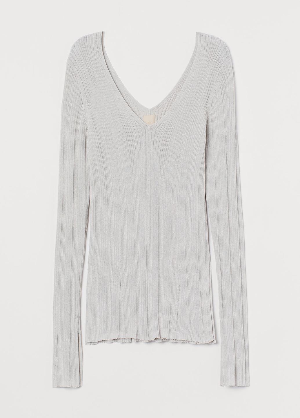 Джемпер женский H&M M Светло серый (906088b42)