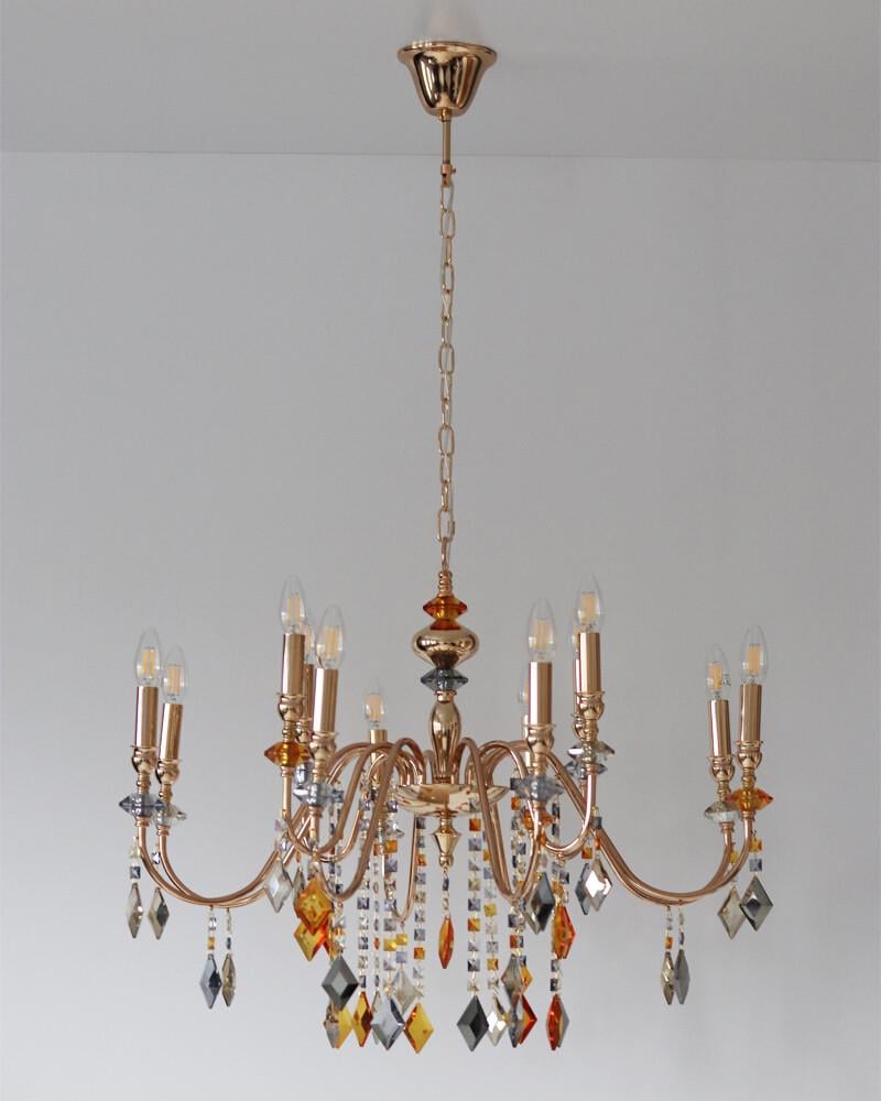 Люстра Edlin PL2416-12 Vanessa E14 12x12W IP20 Золотий (32205342) - фото 2 Люстра Edlin PL2416-12 Vanessa E14 12x12W IP20 Золотий (32205342) - фото 2