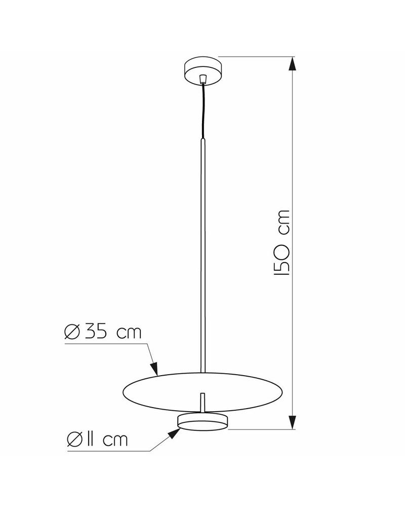 Підвісний світильник Imperium Light 642135.05.09.91 Toledo LED 1x9W 3000K IP20 (12945384) - фото 2 Підвісний світильник Imperium Light 642135.05.09.91 Toledo LED 1x9W 3000K IP20 (12945384) - фото 2