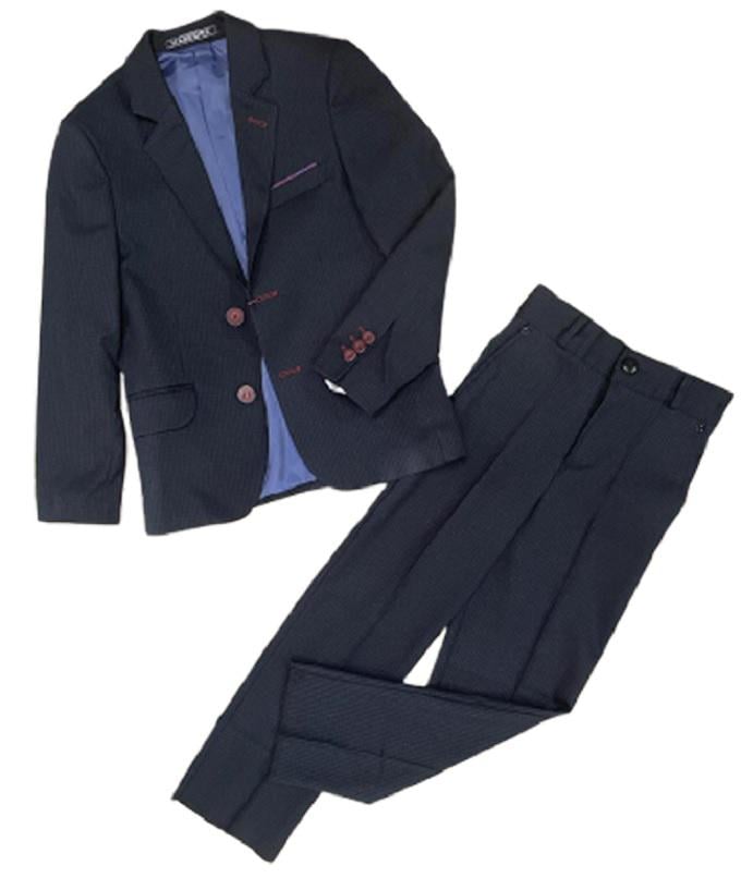 Костюм школьный для мальчика Suzie двойка пиджак и брюки в клетку 128 см Синий (300902_128)