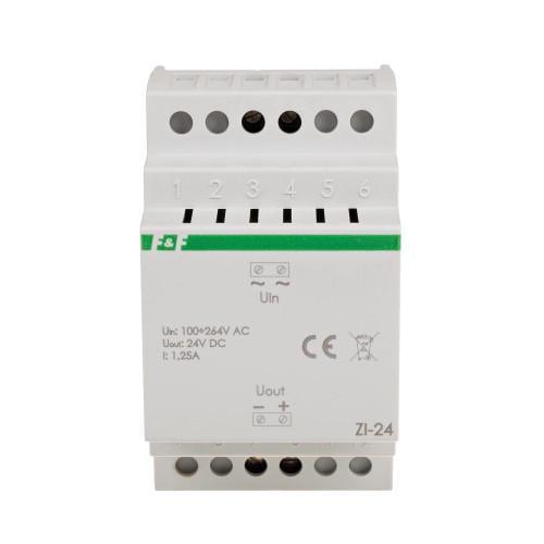 Блок живлення ZI-24 100/264V AC 1,25A OUT 24V DC 30W F&F (27774366)