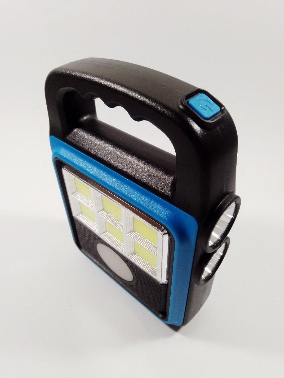 Фонарь-прожектор с солнечной панелью Solar Синий (HS-8020D-Blue)