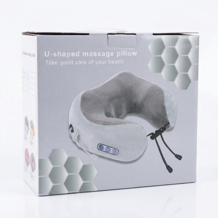 Массажная подушка для шеи Massage Pillow U-shaped USB 26х24х12 см Светло-бежевый Массажная подушка для шеи Massage Pillow U-shaped USB 26х24х12 см Светло-бежевый