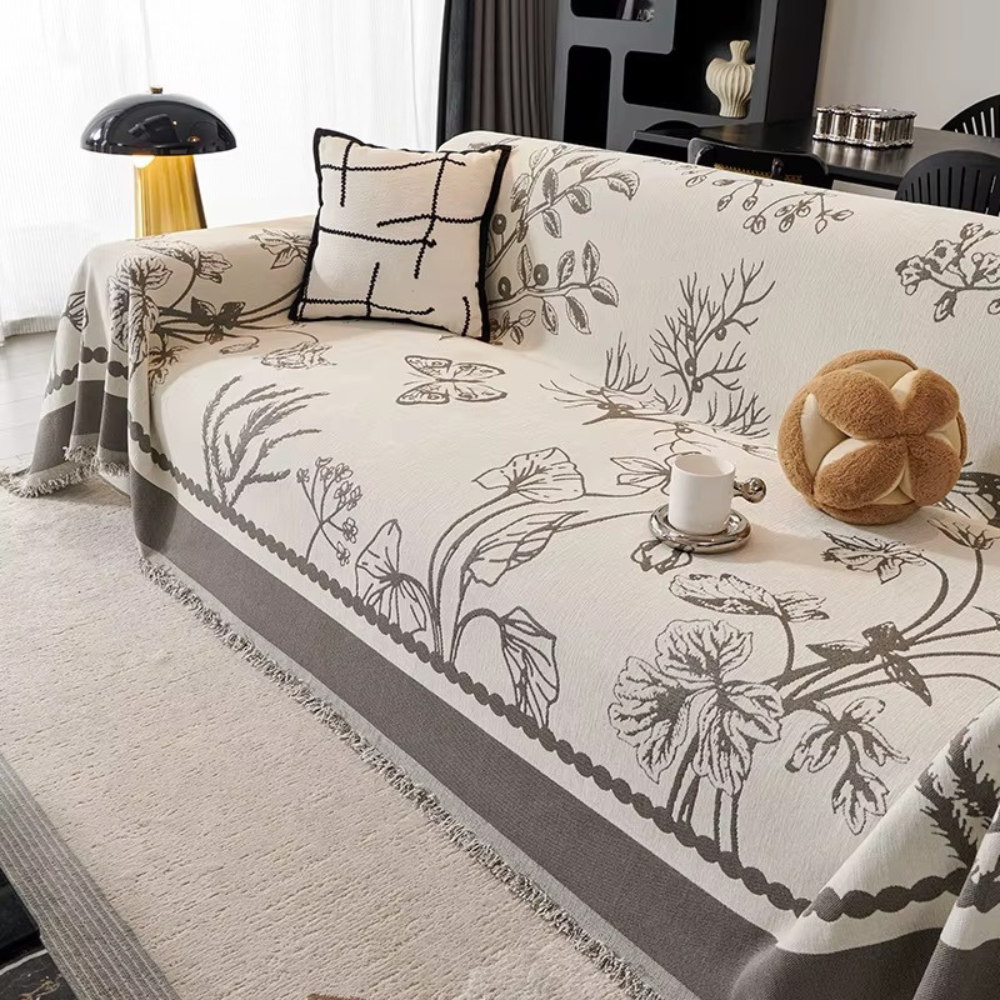 Плед покрывало на диван и кровать для мягкой мебели узор бабочка 180х230 см Серый - фото 1 Плед покрывало на диван и кровать для мягкой мебели узор бабочка 180х230 см Серый - фото 1