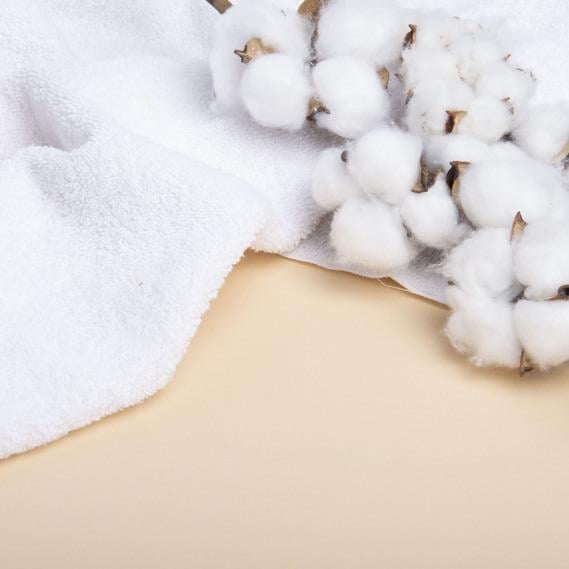 Набір рушників для обличчя і тіла флісових Білий (polotenca_2v1_white) - фото 4