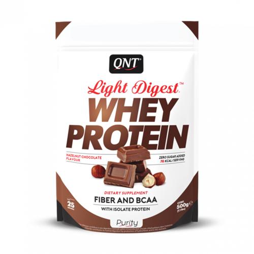 Протеин QNT Light Digest Whey Protein 500 г 25 порций Nut Chocolate
