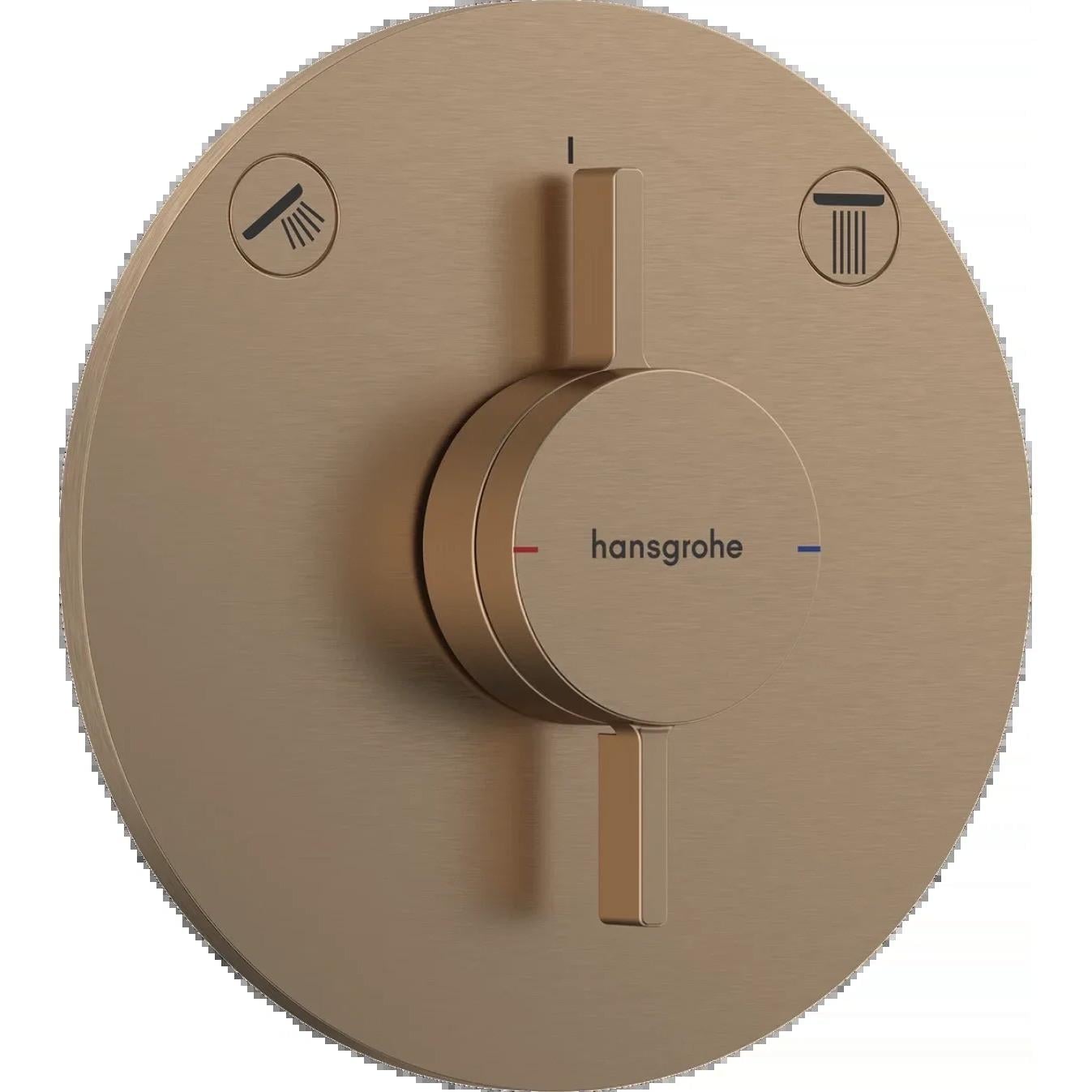 Смеситель для душа Hansgrohe Duo Turn S термостатический Бронзовый брошенный (75418140)